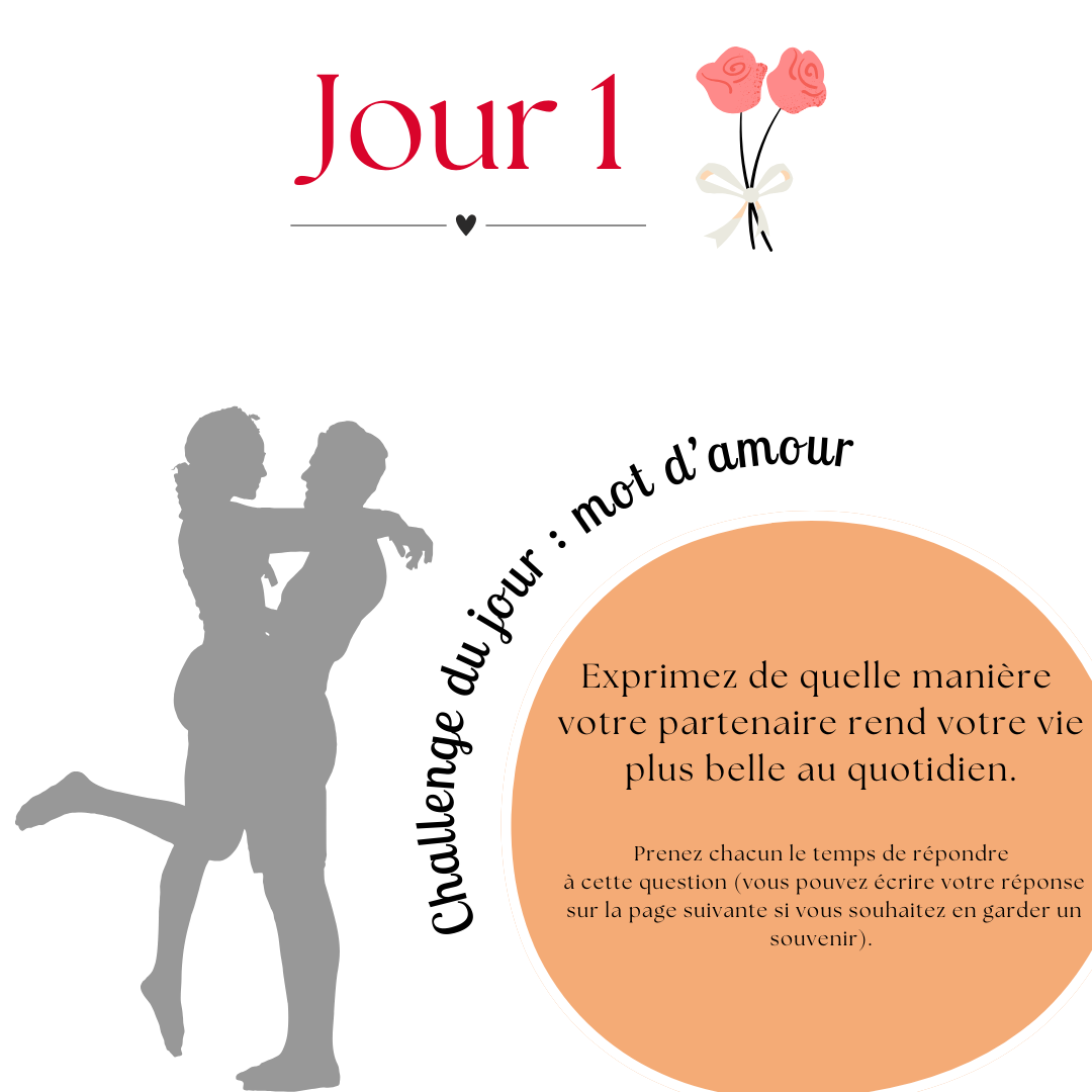 Calendrier couple Avril – 30 défis amoureux à faire en duo | PDF personnalisable et imprimable | Activités romantiques pour couple