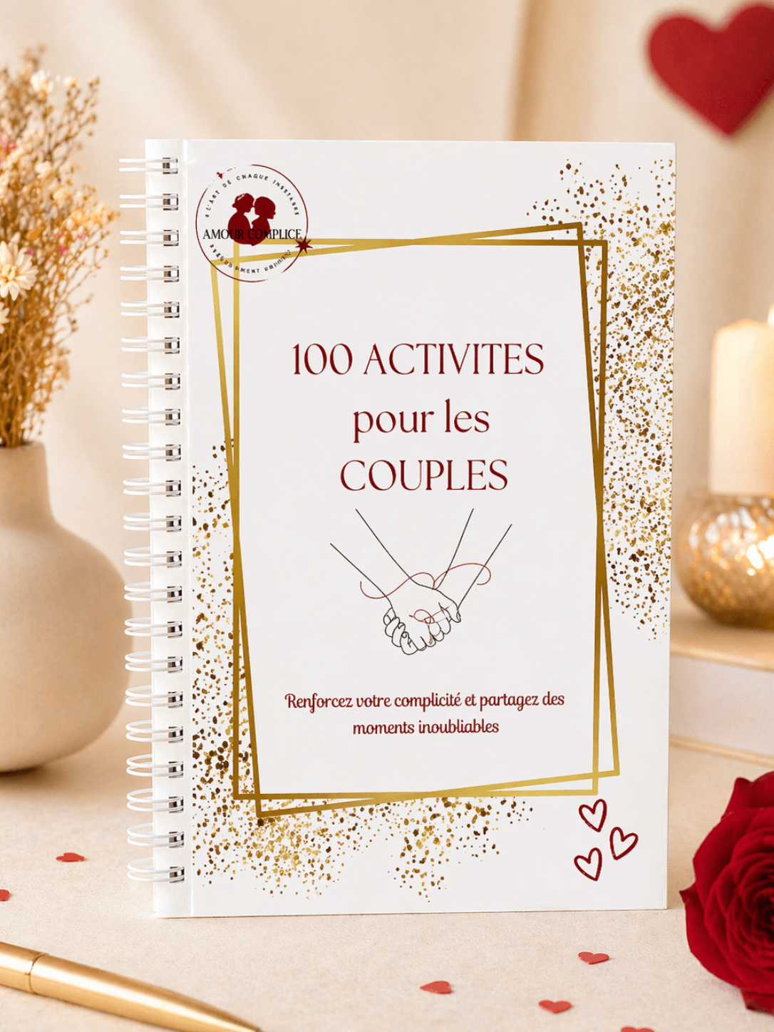 Cahier de couple à remplir version papier avec 100 activités