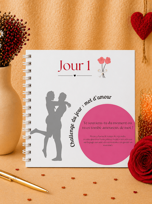 calendrier papier avec activités de couple juin