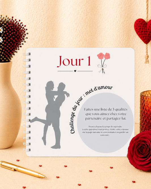 calendrier papier avec activités de couple novembre