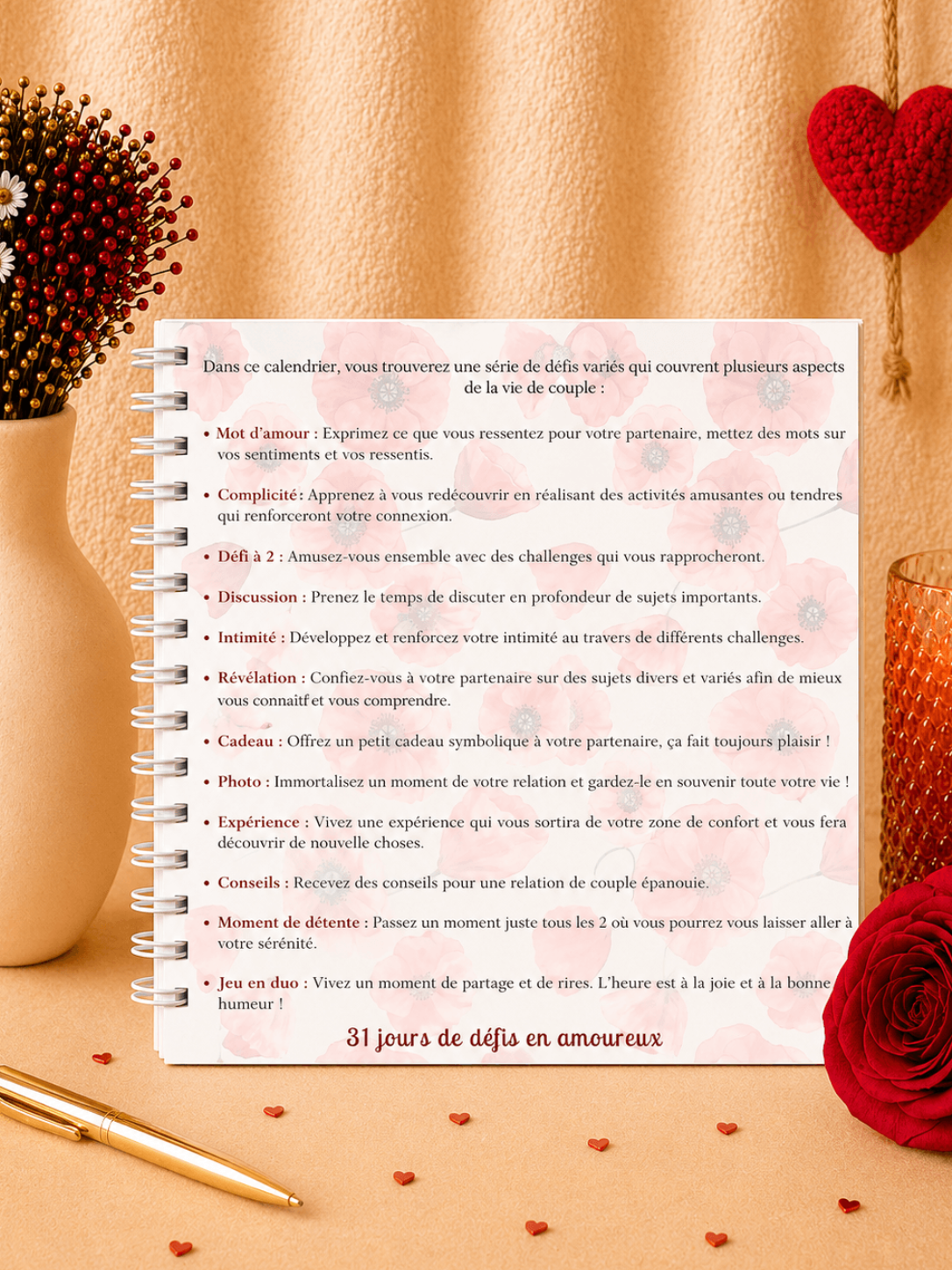 calendrier de couple août pour créer des moments à deux
