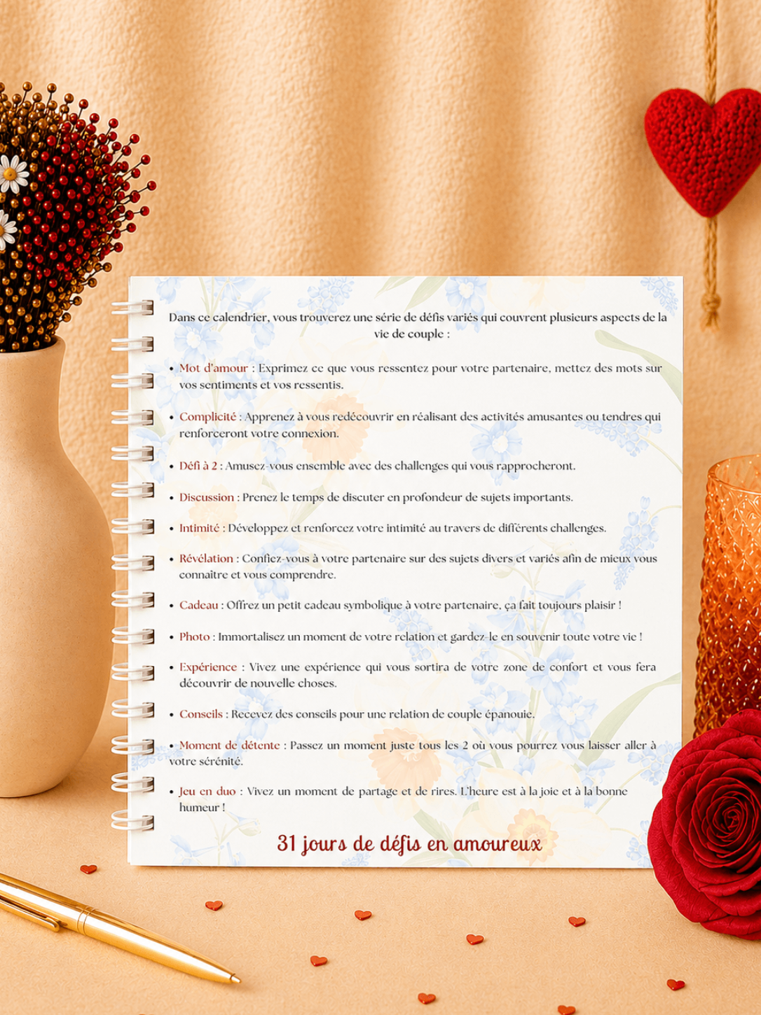 calendrier de couple juillet pour créer des moments à deux