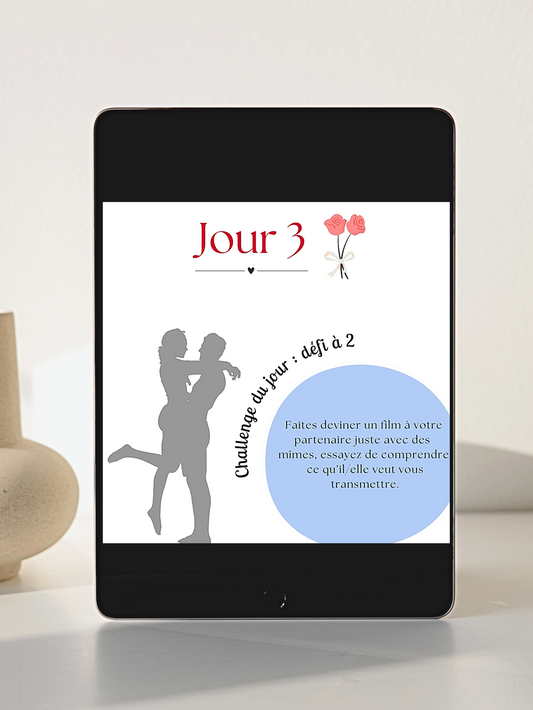 31 Défis Amoureux Juillet – Calendrier Digital Personnalisable