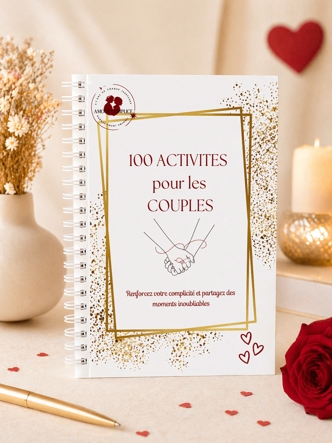 Cahier de couple à remplir version papier avec 100 activités