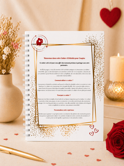 Cahier d’activités de couple papier pour renforcer la complicité