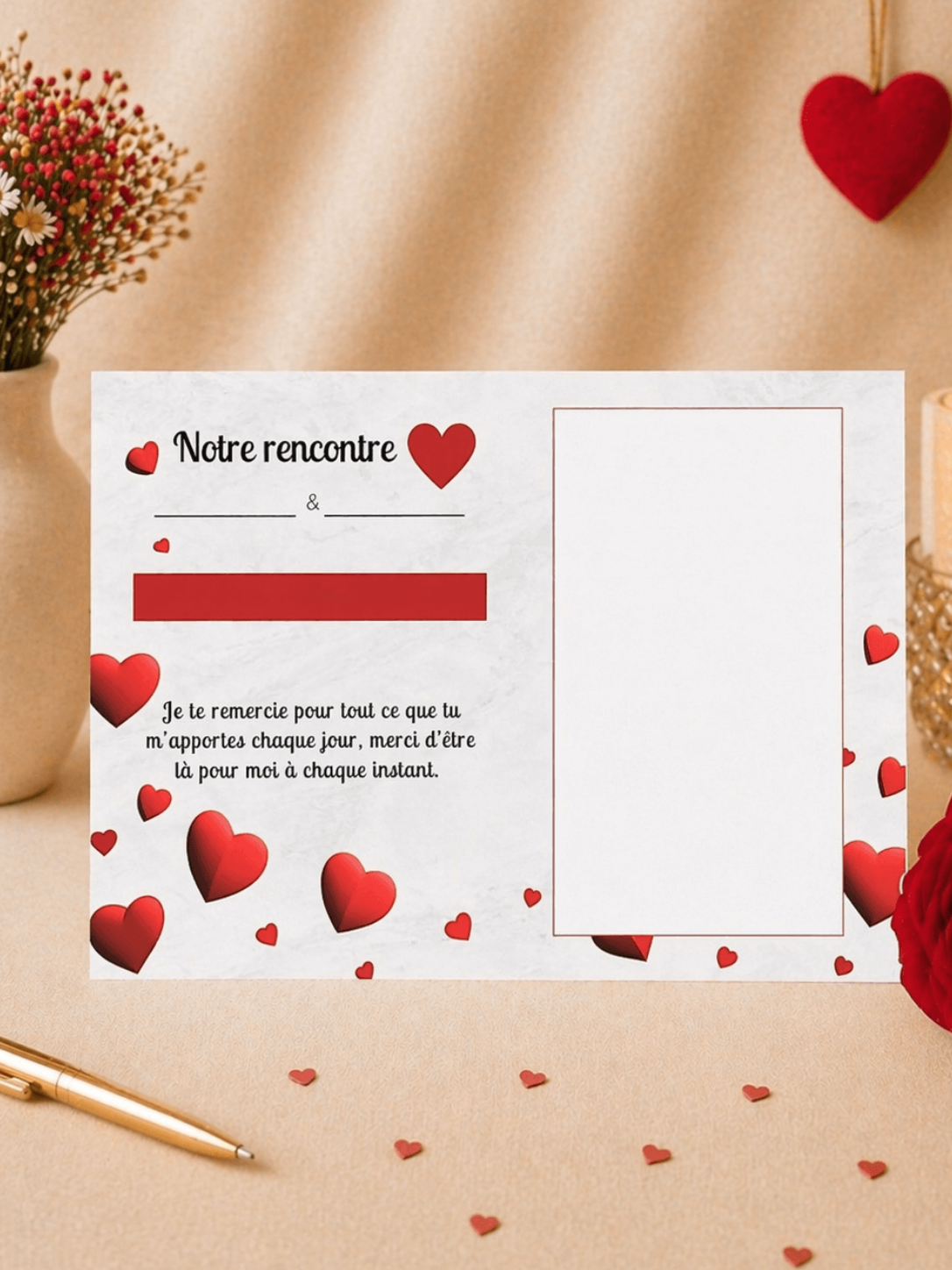 carte d’amour attention pour couple