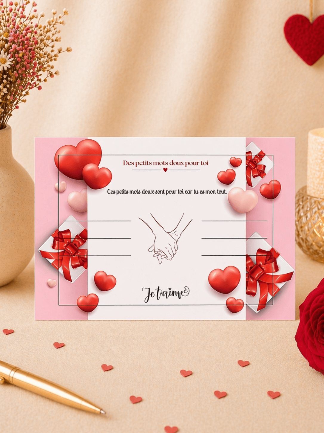 carte d’amour avec message pour couple
