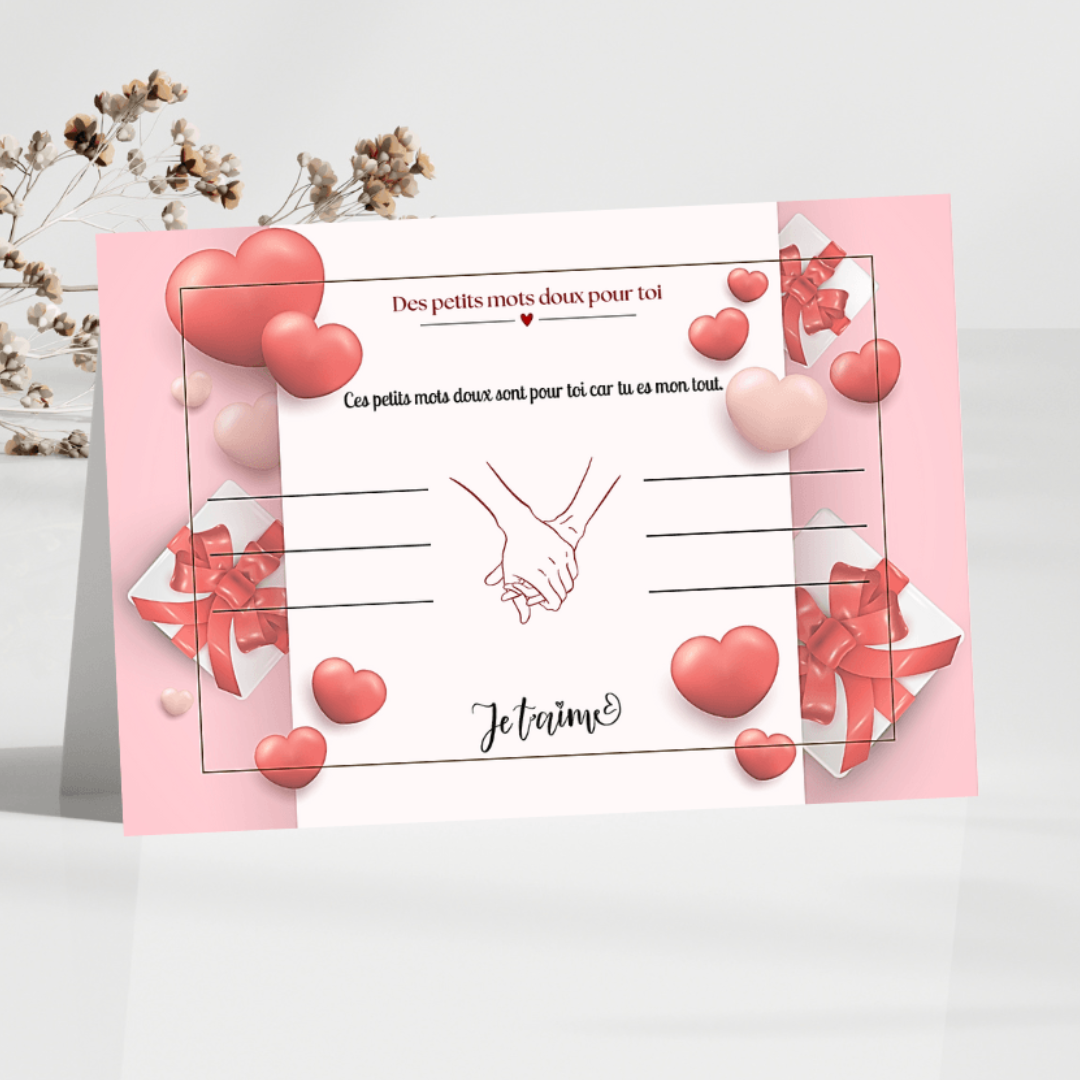 carte d’amour avec message pour couple