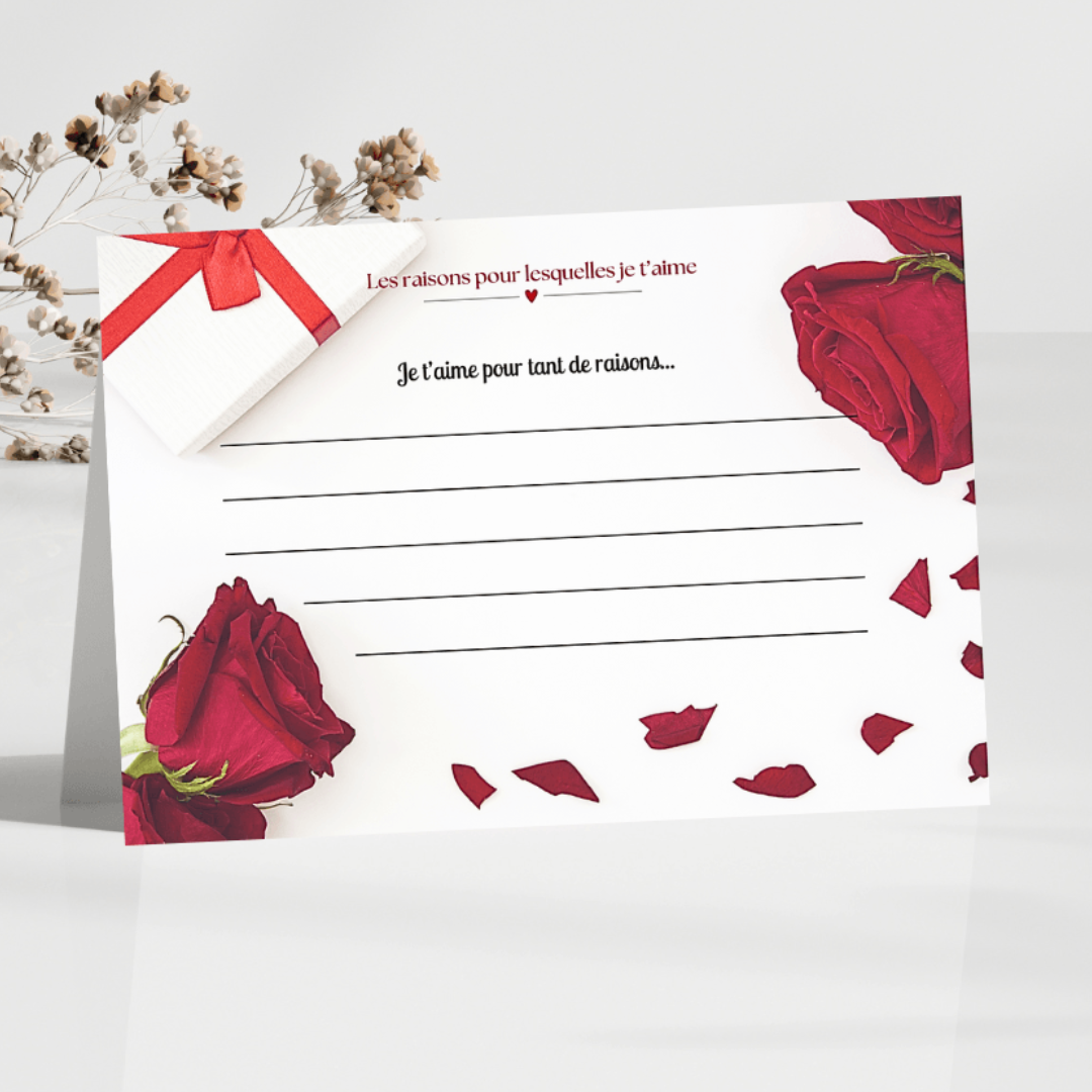 carte d’amour pour surprendre son partenaire
