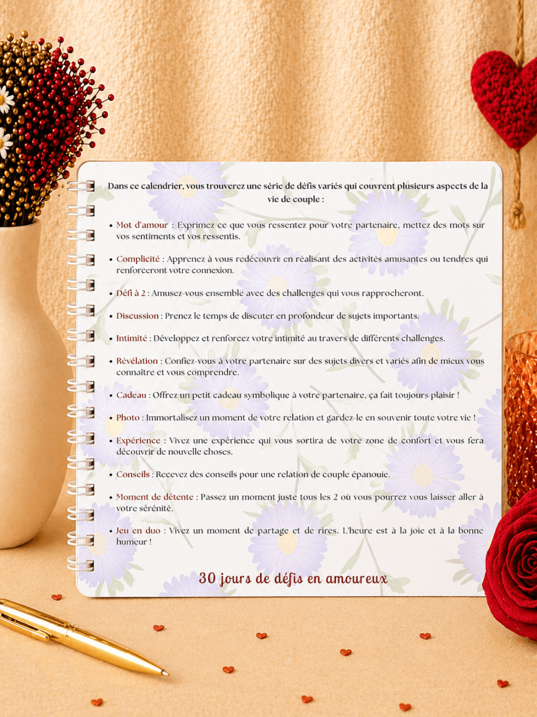 calendrier de couple septembre pour créer des moments à deux