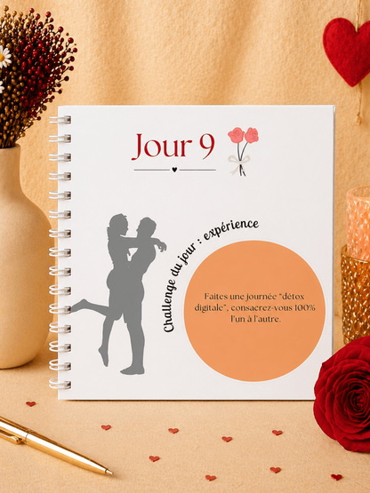 pages intérieures du calendrier de couple avril