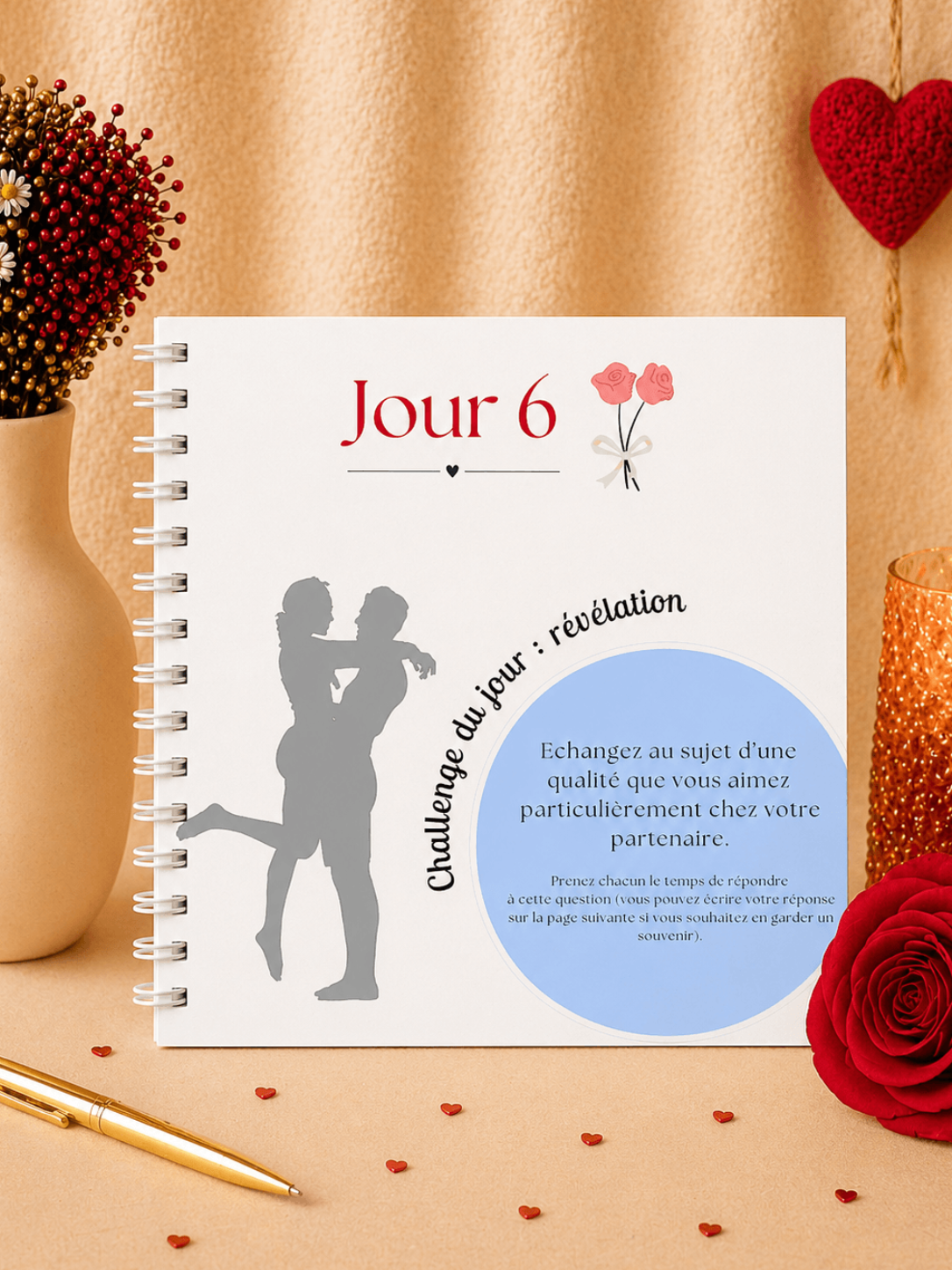 pages intérieures du calendrier de couple juillet
