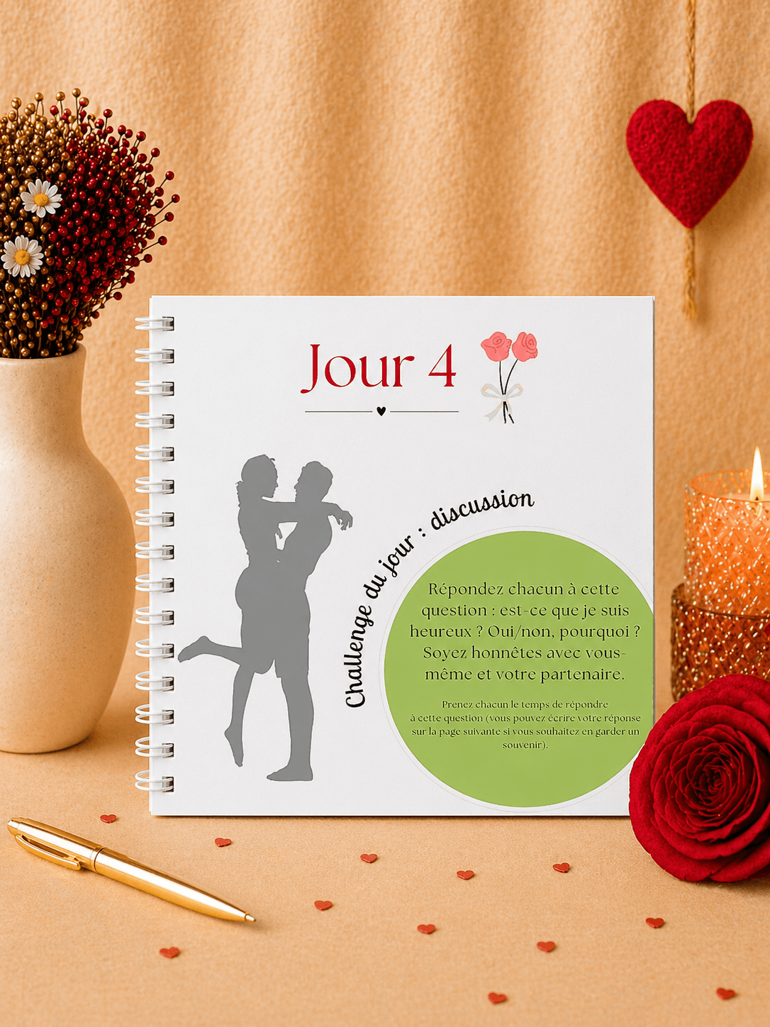 pages intérieures du calendrier de couple mai