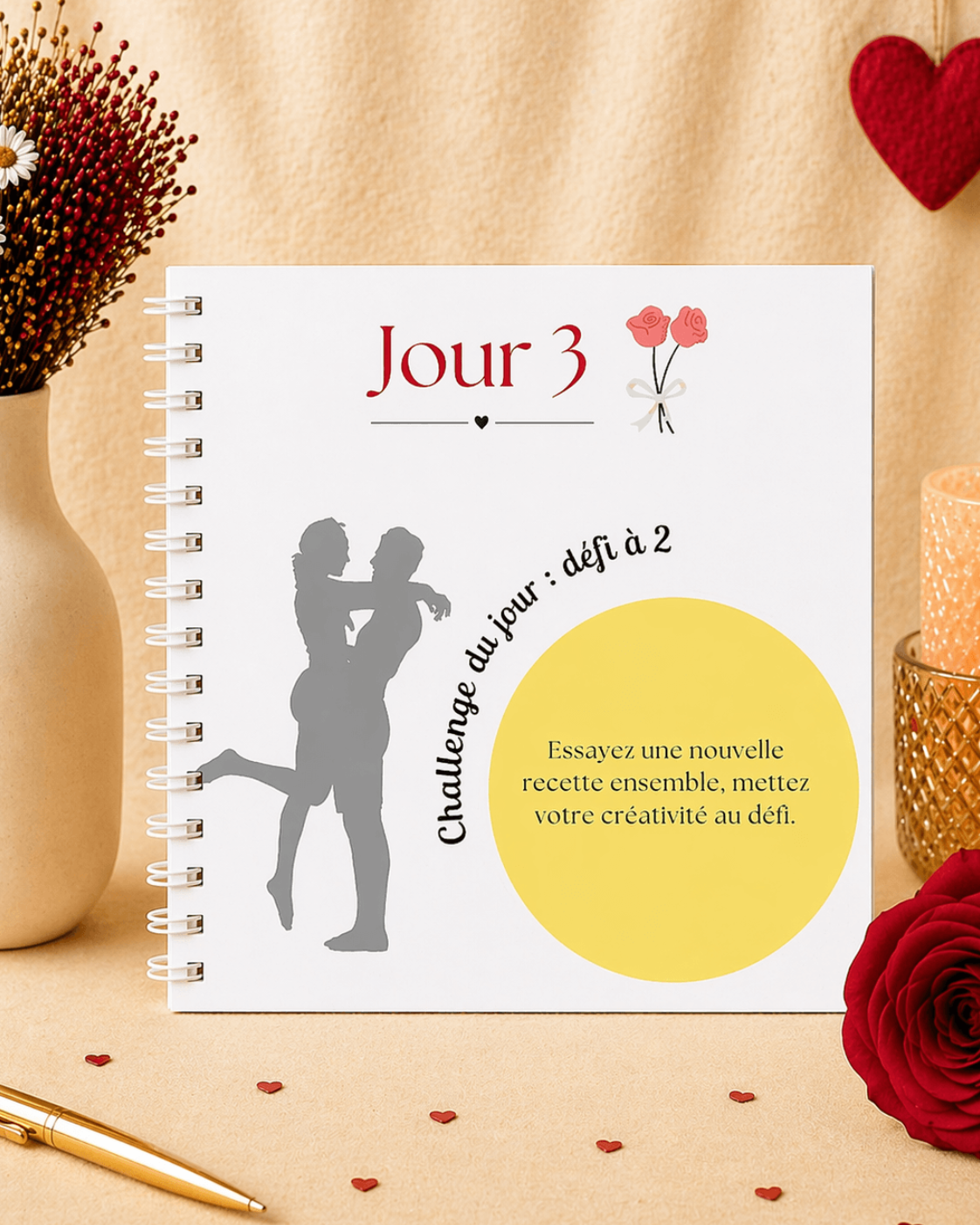 pages intérieures du calendrier de couple mars
