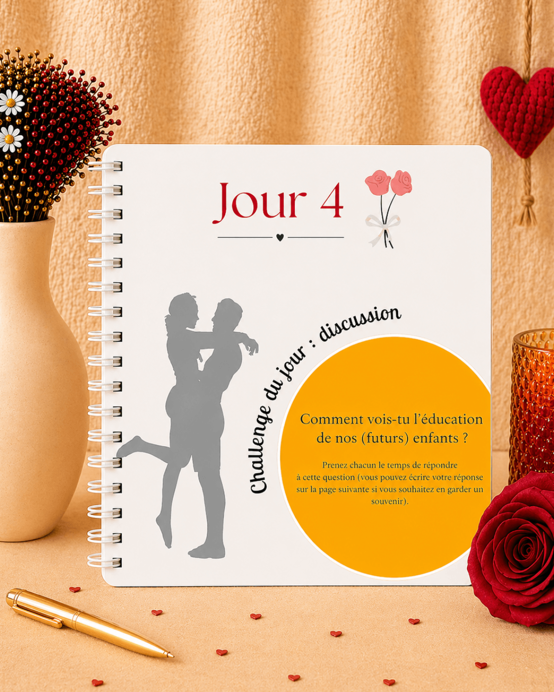 pages intérieures du calendrier de couple octobre