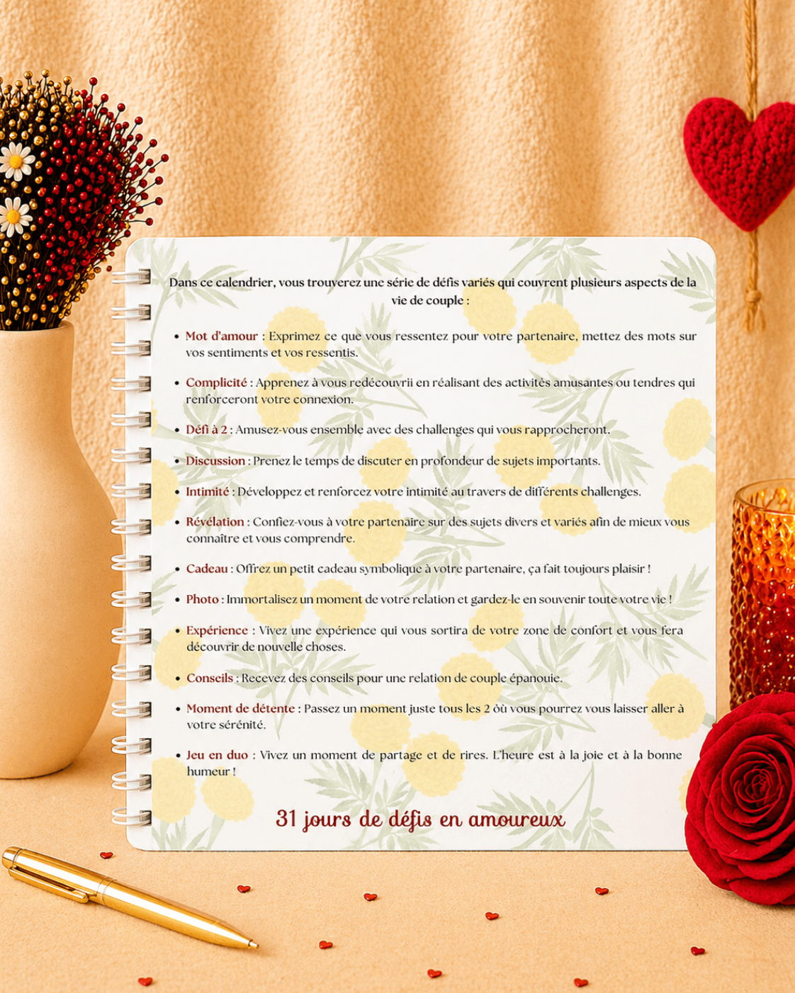 calendrier de couple octobre pour créer des moments à deux