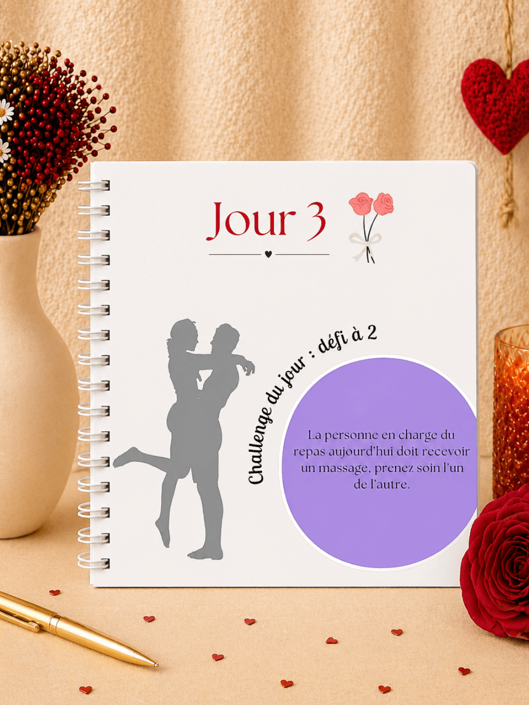 pages intérieures du calendrier de couple septembre