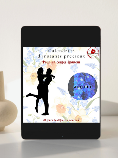 31 Défis Amoureux Juillet – Calendrier PDF Personnalisable