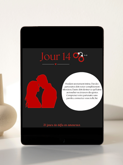 31 Défis d’Intimité en Couple – Calendrier digital personnalisable