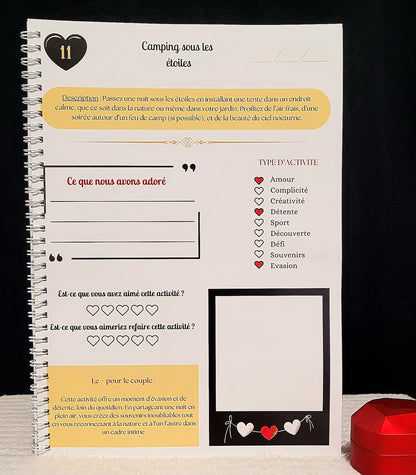 100 Activités de Couple – Cahier Papier Personnalisable