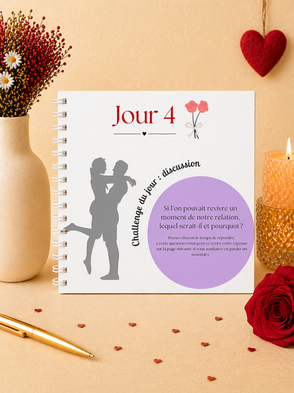 28 Défis Amoureux Février – Calendrier Papier Personnalisable