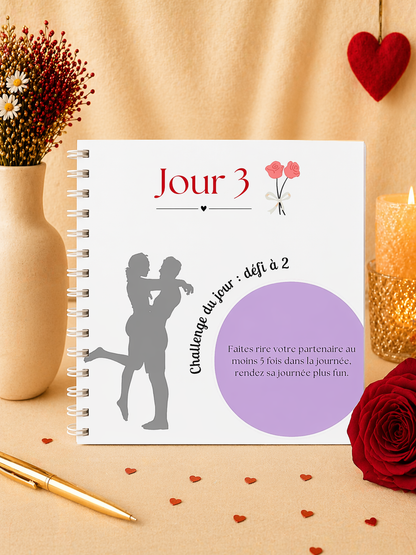 28 Défis Amoureux Février – Calendrier Papier Personnalisable