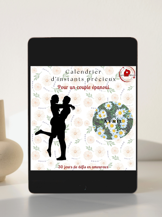 30 Défis Amoureux Avril – Calendrier Digital Personnalisable