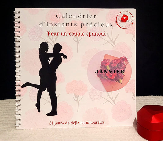 31 Défis Amoureux Janvier – Calendrier Papier Personnalisable