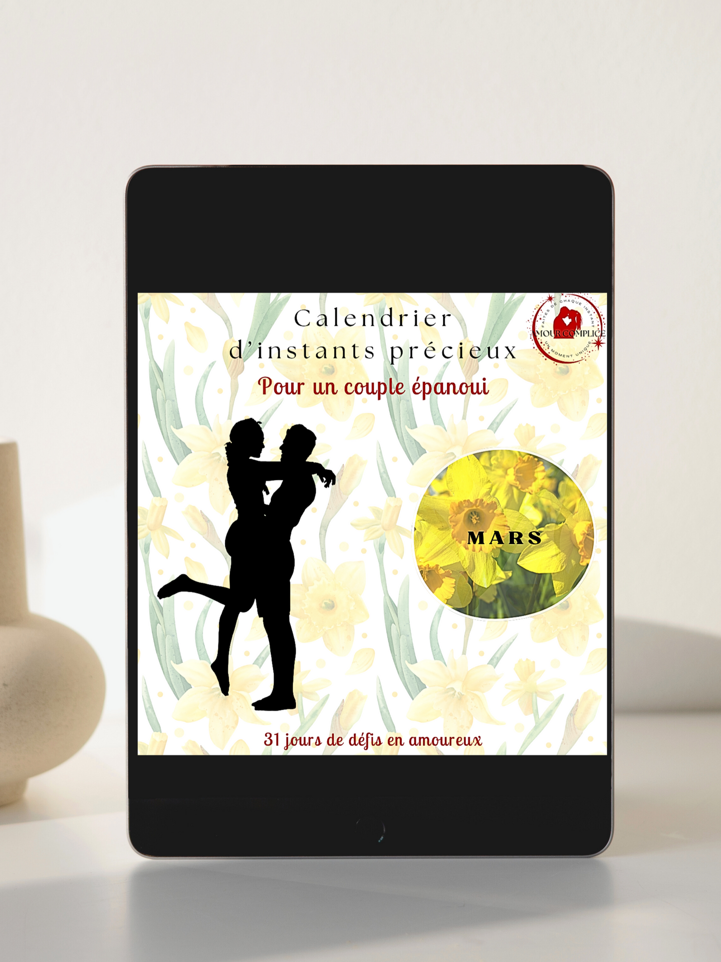31 Défis Amoureux Mars – Calendrier Digital Personnalisable
