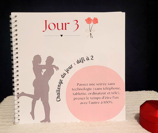 31 Défis Amoureux Janvier – Calendrier Papier Personnalisable